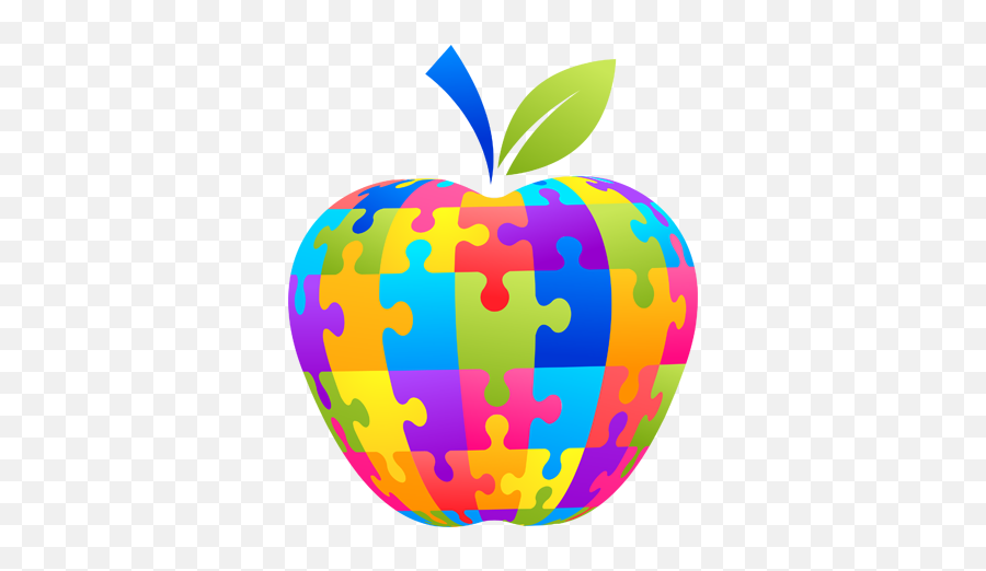 Colourful Apple Macbook Sticker - Tenstickers Puzzle Apple Png,Apple Logo Sticker