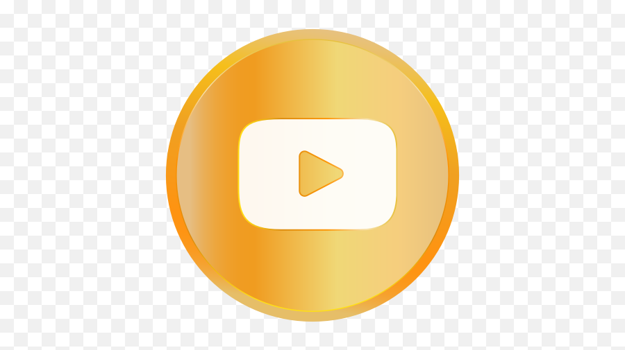 Entertainment Golden Media Social Youtube Icon - Golden Youtube Logo Png,Youtube Images Png