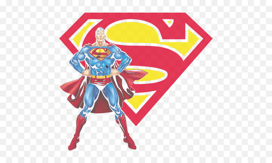 Superman - Superman And Logo Kids Tshirt Superhero Logo Png,Red Superman Logo
