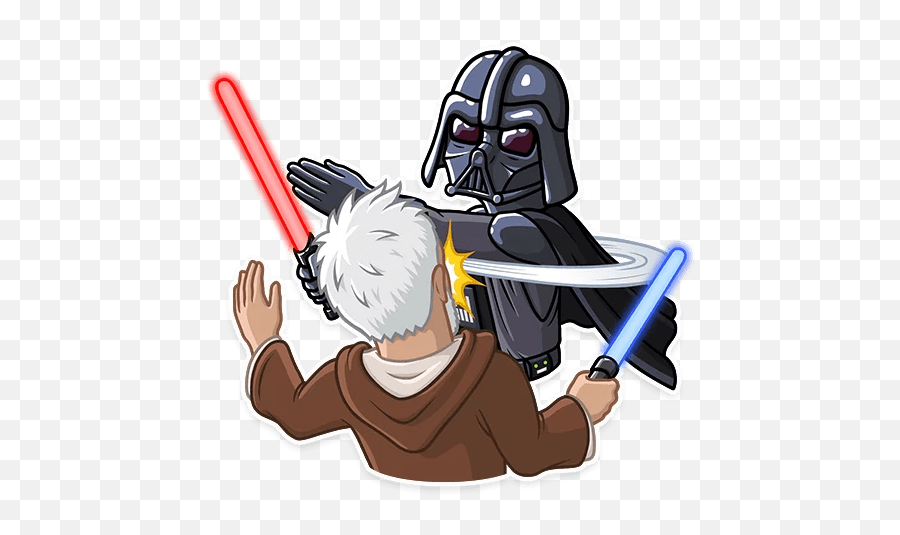 Darth Vader - Telegram Sticker Sticker Star Wars Png,Telegram Png