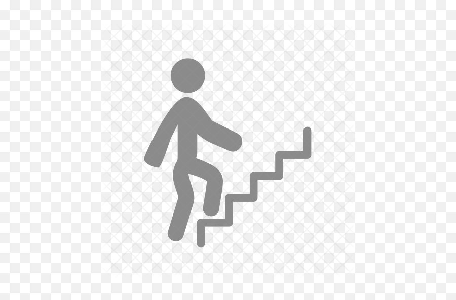 Person Climbing Stairs Icon - Person Climbing Steps Clipart Png,Stairs Png