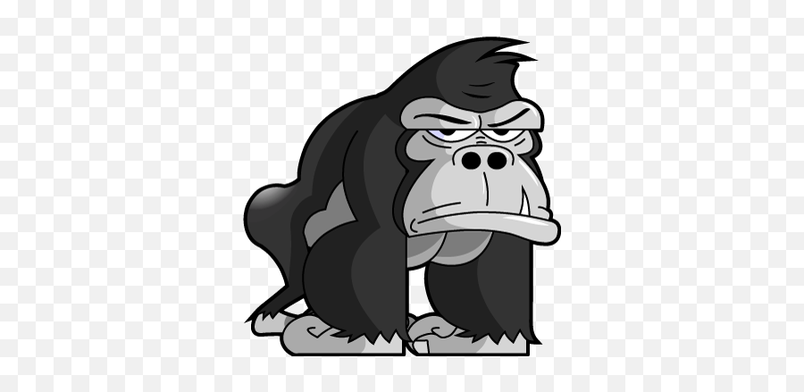Gorillamoji - Gorilla Emoji And Stickers Pack By Cong Phuong Cartoon Gorilla Png,Gorilla Cartoon Png