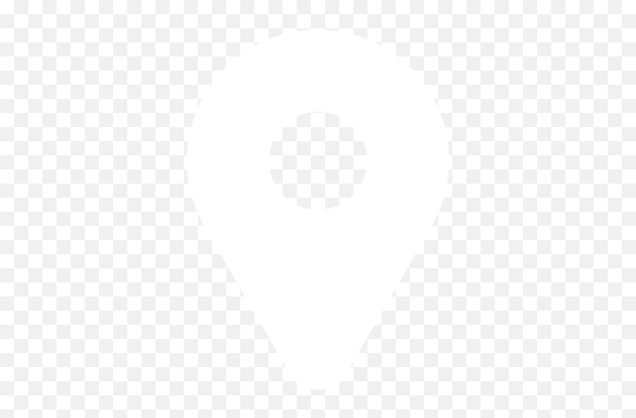 White Pin 5 Icon - Location Icon White Transparent Png,Location Pin Png