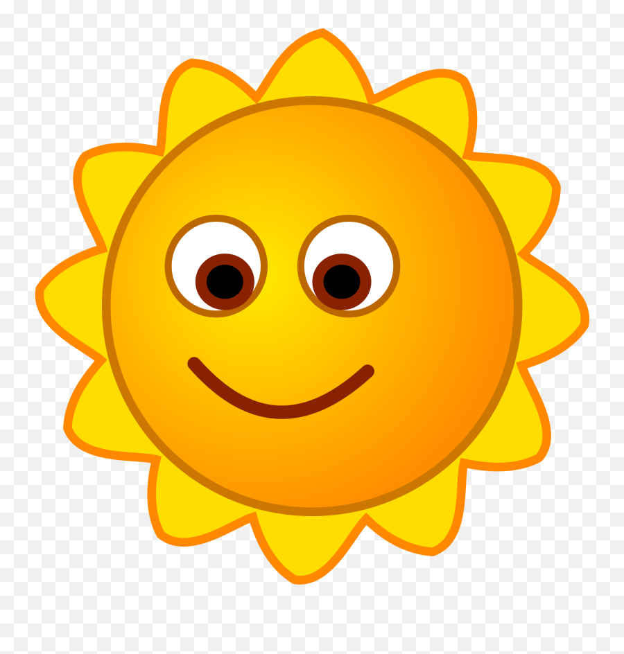 Sunny Clipart Smiley - Smiley Png,Smiling Sun Png