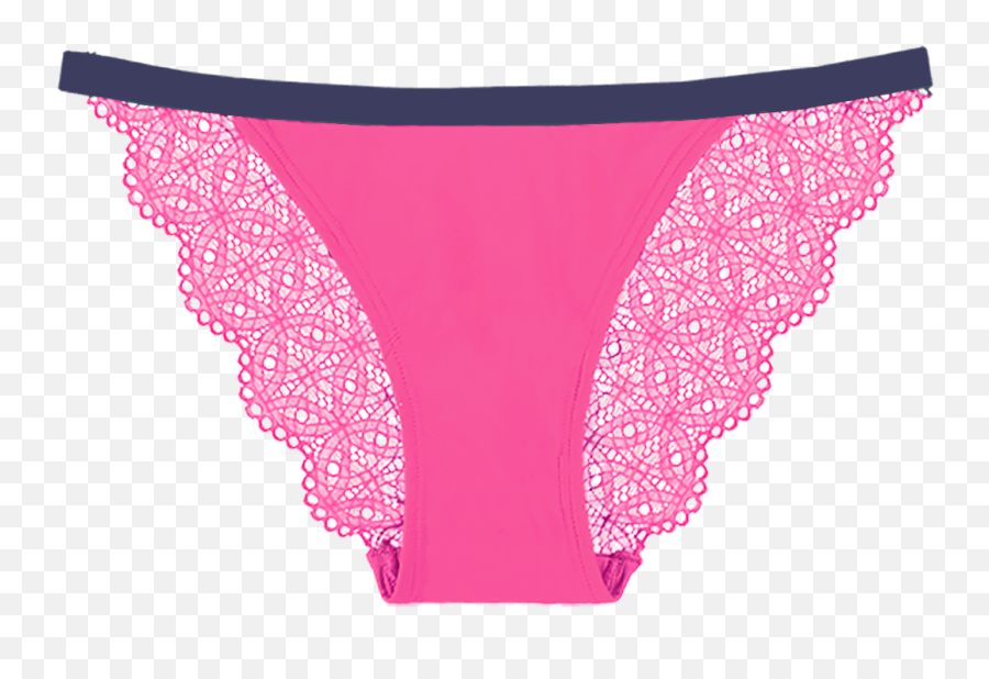 Special Edition Lace Navy Pink Knicker - Panties Clipart Png,Bra Png