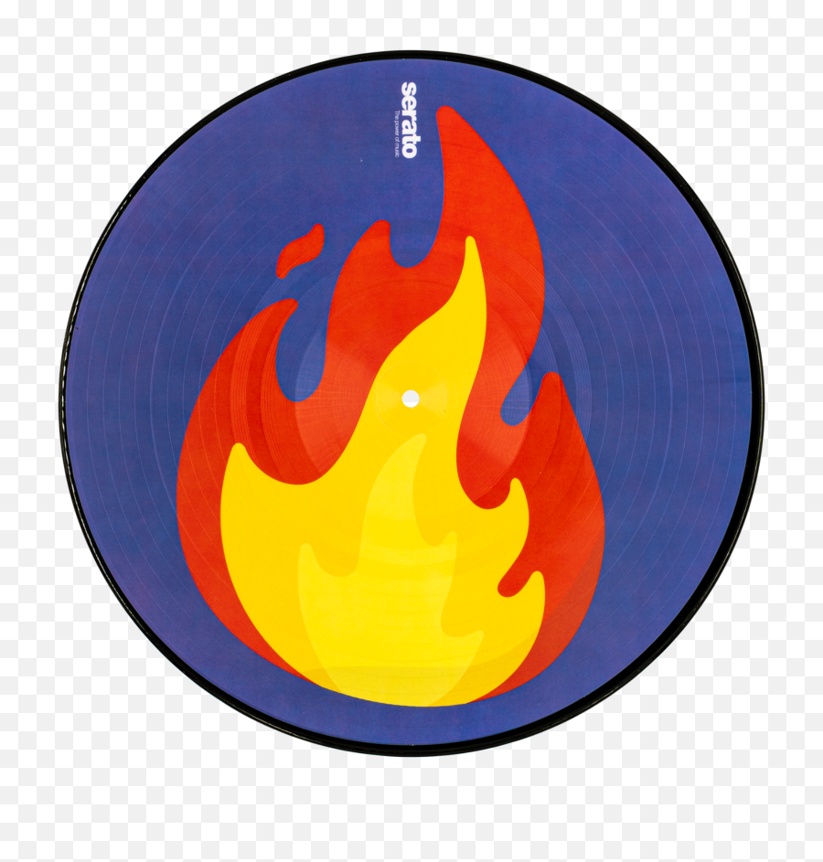 Serato Flamerecord Emoji Series 2 12 Control Vinyl Pair - Serato Png,Fire Emoji Transparent