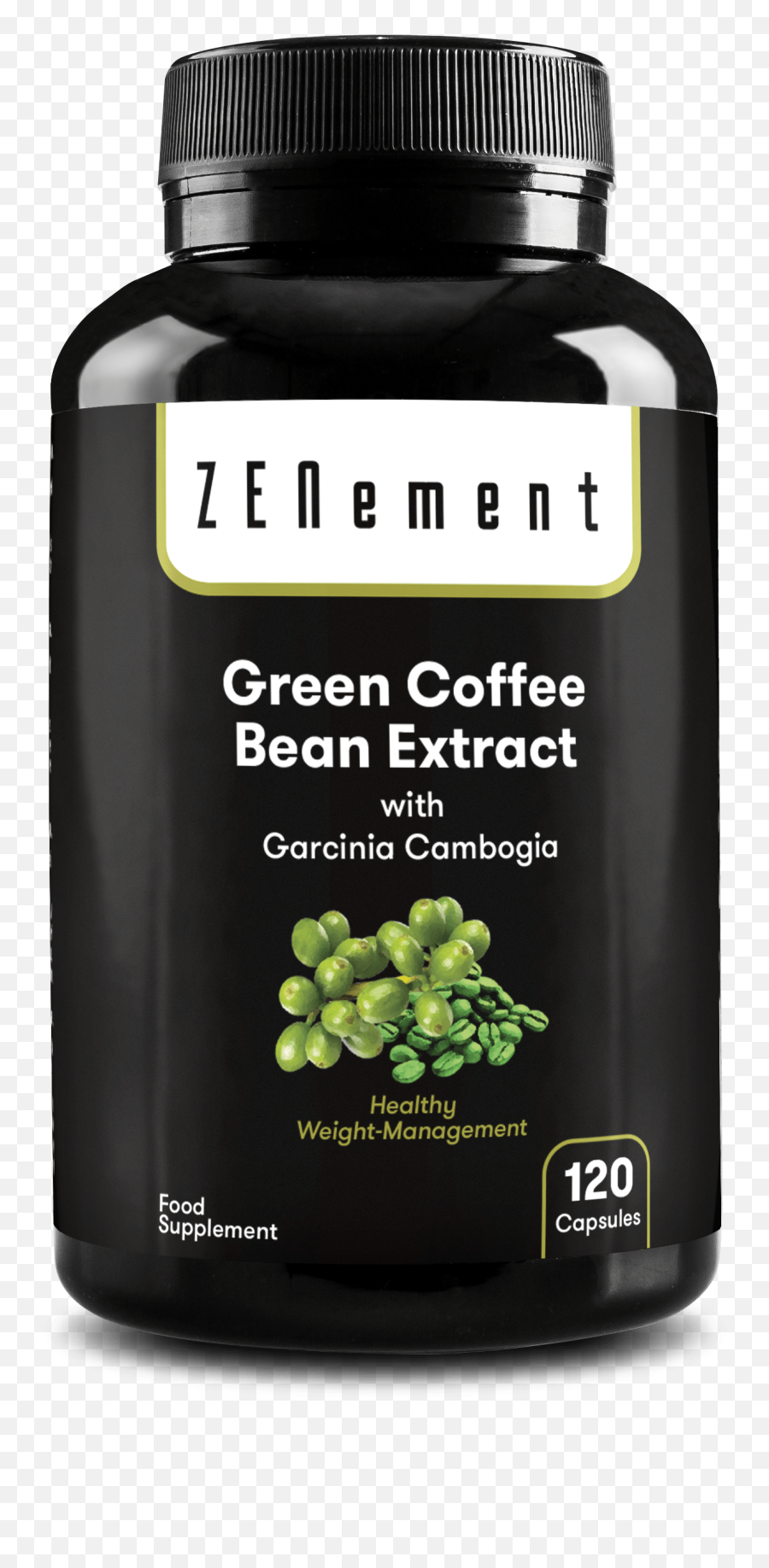 Green Coffee Bean Extract With Garcinia Cambogia 120 Capsules - Vitamina E 4000 Mg Png,Coffee Bean Transparent