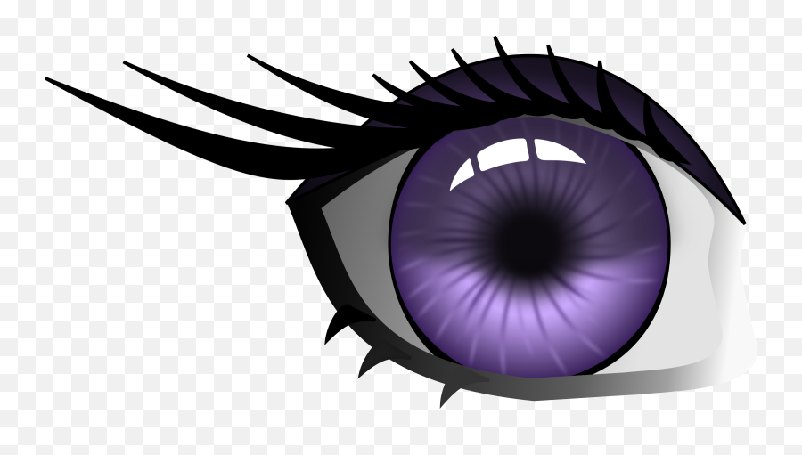 Download Free Png Purple Eye - Dlpngcom Transparent Clipart Purple Eyes,Lashes Png