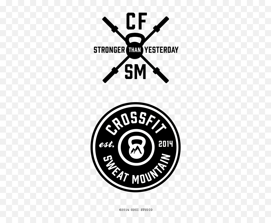 Crossfit Sweat Mountain T - Shirt Logo Design Comps On Scad Png,Gym Logo