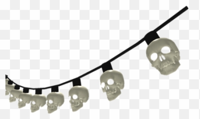 Skull String Lights - Roblox Body Jewelry png