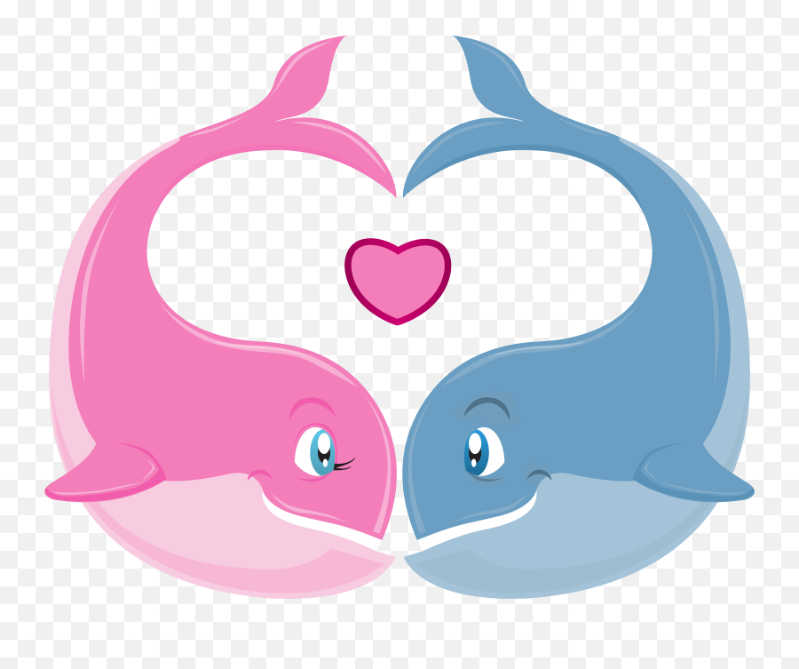 Day Clipart Valentine Couple - Whale Valentine Clipart Png,Valentine Png