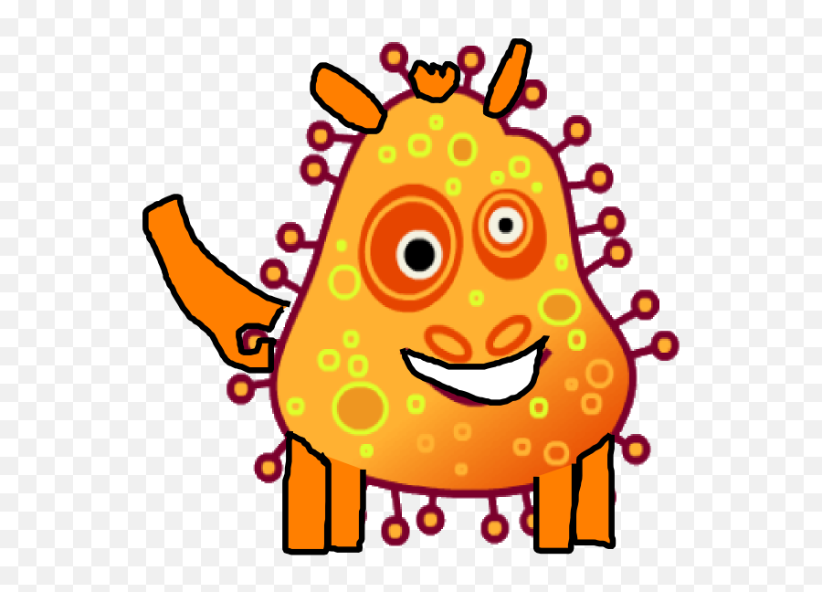 Orange Virus Png Transparent Cartoon - Jingfm Transparent Background Germ Clipart,Virus Png