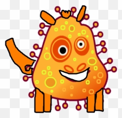 Orange Virus Png Transparent Cartoon - Jingfm Transparent Background Germ Clipart,Virus Png