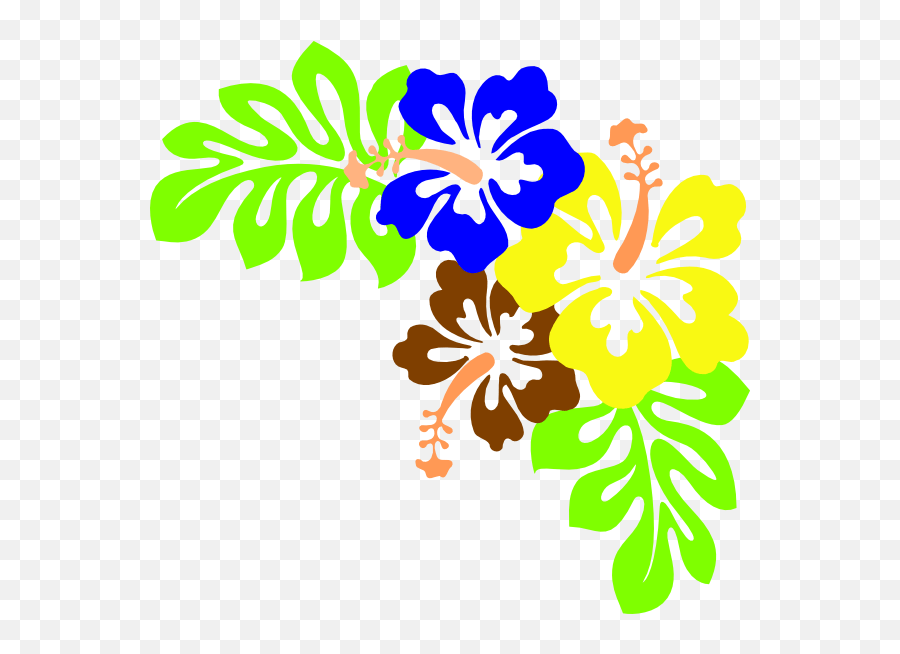 Clip Art - Hawaiian Flower Clipart Transparent Background Png,Hibiscus Flower Png