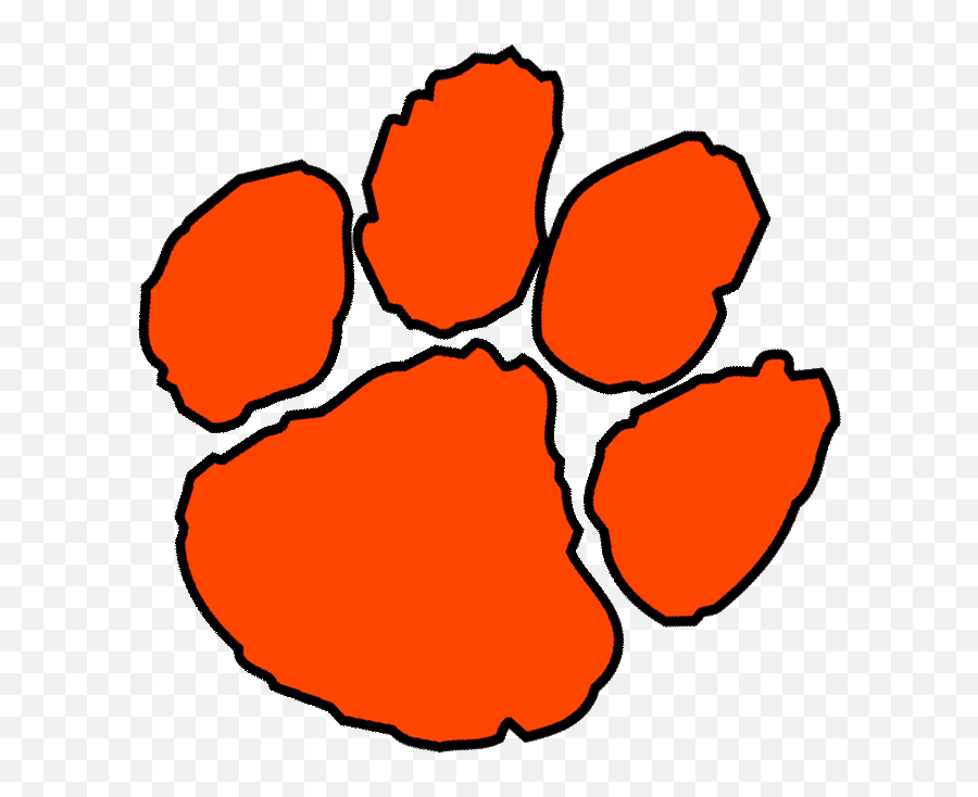 Tiger Paw Print - Rosman High School Nc Mascot Png,Paw Print Logo