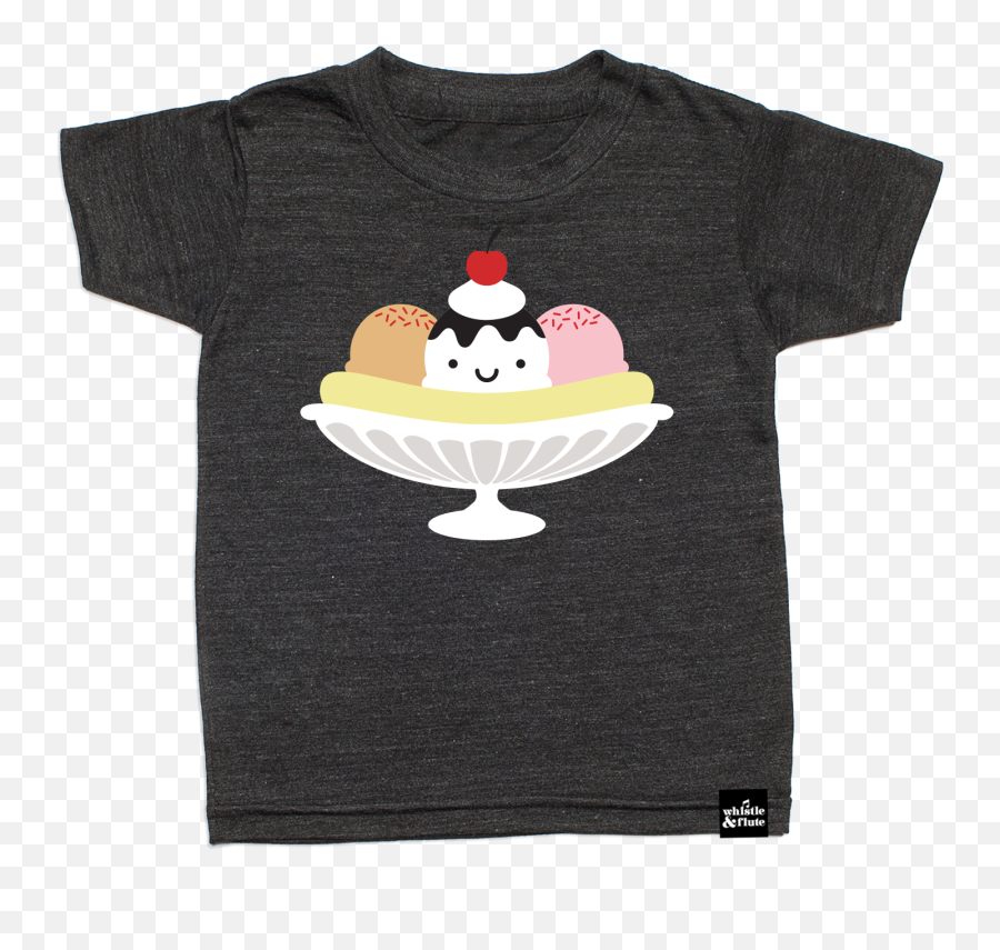 Kawaii Banana Split T - Shirt U2013 Whistle U0026 Flute Clothing Sundae Png,Banana Split Png