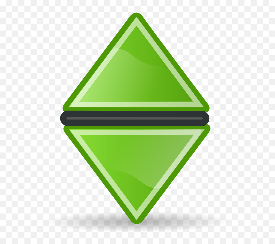 Green Triangle Button Png Image - Sort Icon Transparent Background,Green Triangle Png