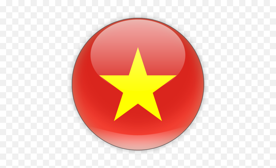 Flag Of Vietnam - Vietnam Round Flag Png,American Flag Circle Png