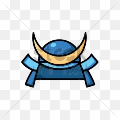 Samurai Helmet Clipart - Samurai Helmet Samurai Cartoon Png,Samurai Helmet Png