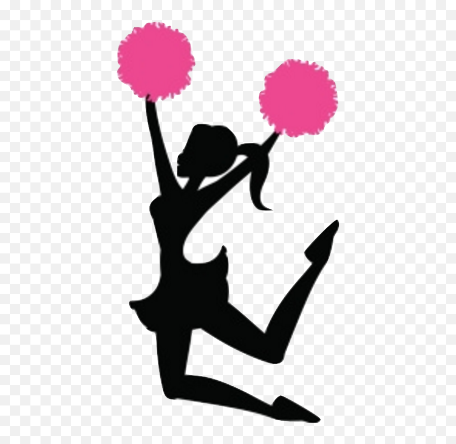 Cheerleading Silhouette Clipart - Cheerleading Png,Cheerleader Silhouette Png