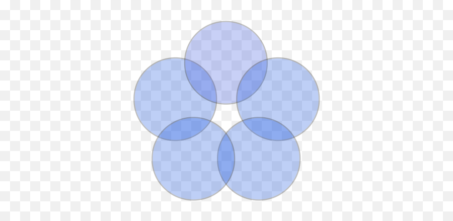 Blank 6 Circle Or Set Venn - 6 Circle Venn Diagram Template Png,Transparent Venn Diagram