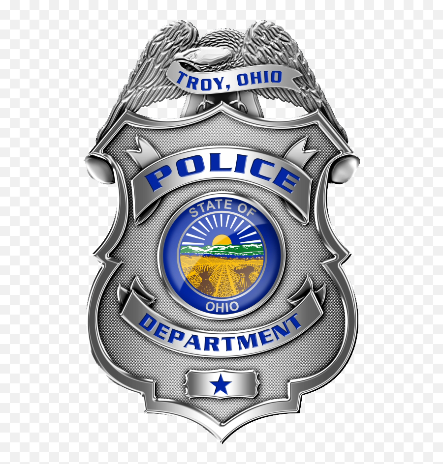 Shield Clipart Blank - State Of Ohio Police Badge Png Troy Ohio Police Department,Ohio Png