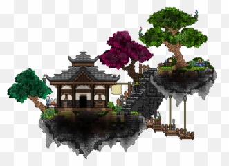 Dojo In The Skies Terraria 2020 House - png