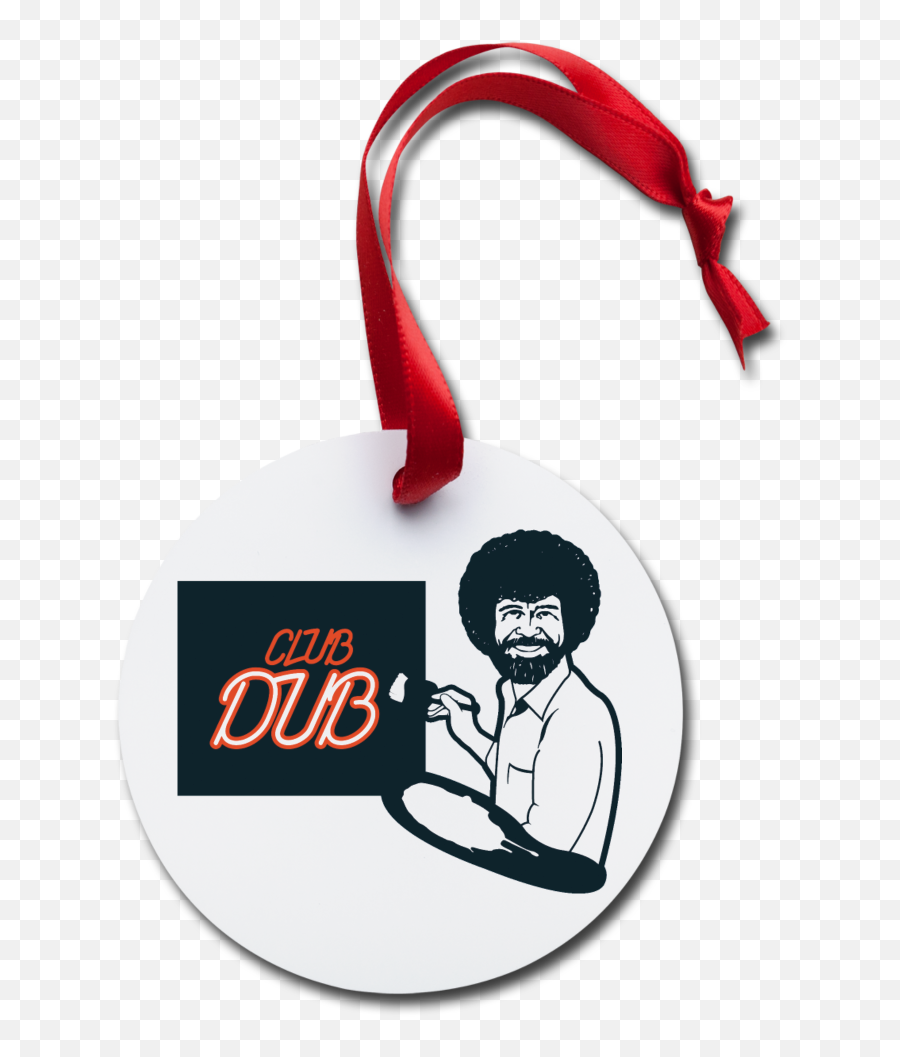 Bob Ross Club Dub Holiday Ornament - Anatomy Christmas Ornament Png,Bob Ross Transparent