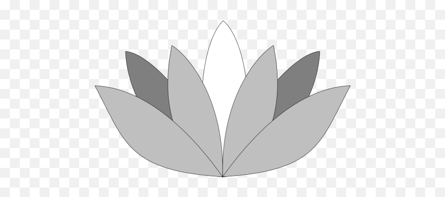 Greyscale Lotus Flower Png Svg Clip - Language,Lotus Flower Icon
