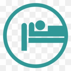 Hospital Bed Patient Icon - Png