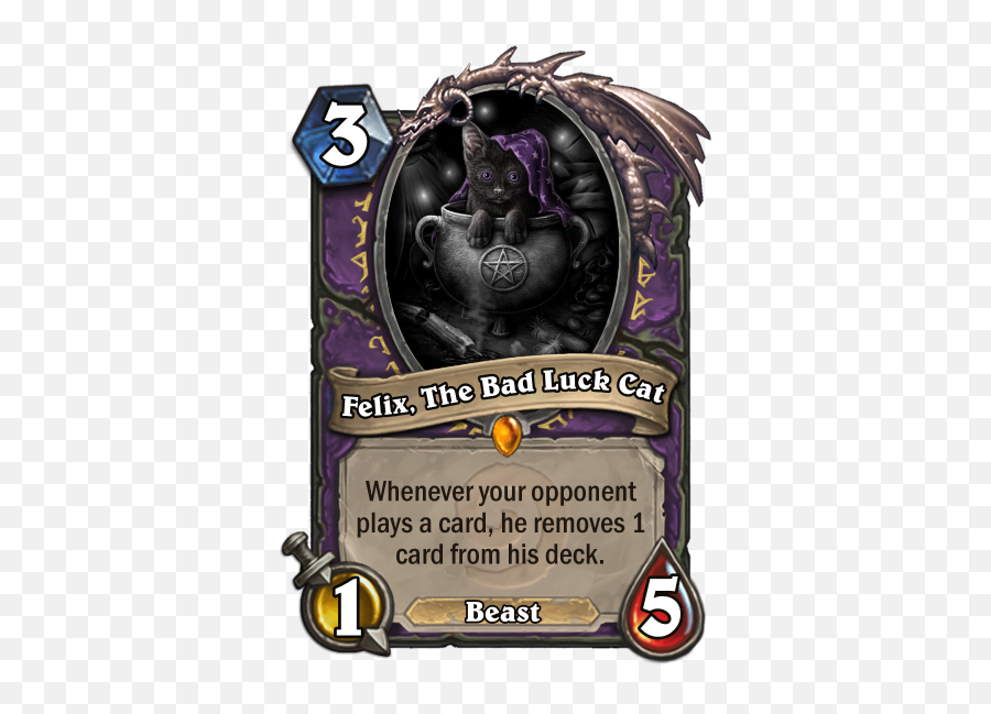 Felix The Bad Luck Cat - Card Discussion Hearthstone Hearthstone Zul The Prophet Png,Bad Luck Icon