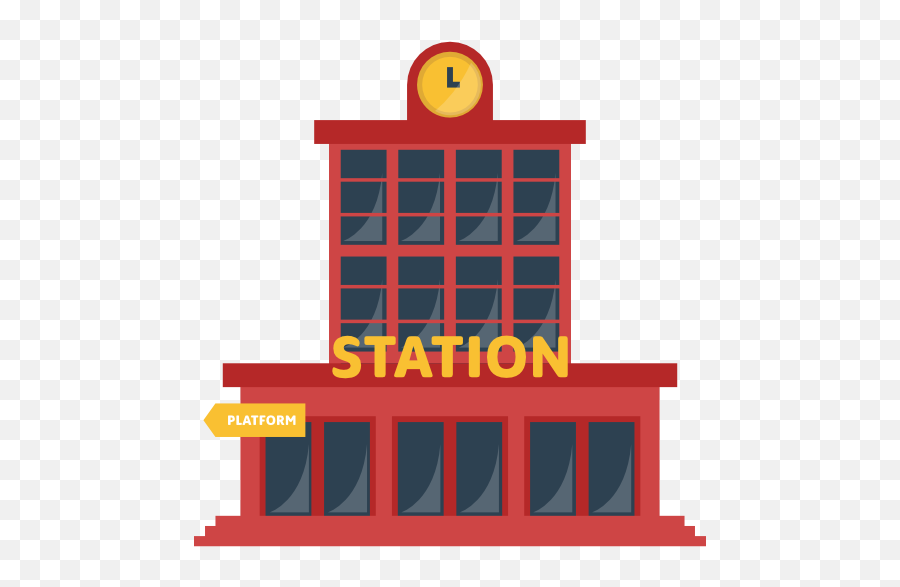 Free Icon - Train Station Vector Png,Train Station Icon Vector