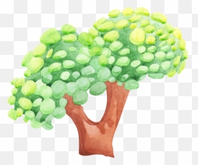 Download Hand Painted A Big Tree Png Transparent - Portable Network Graphics,Big Tree Png