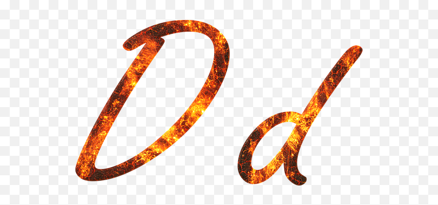 Fire Embers Lava Font - Fonte Da Letra D Png,Fire Embers Png