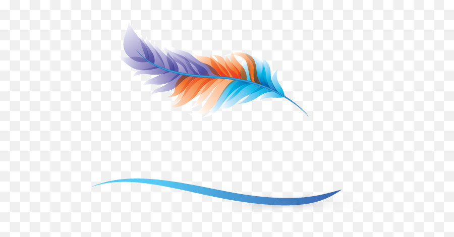 Elegant Feather Pen Logo Design - Creative Feather Pen Logo Png,Feather Icon Vector