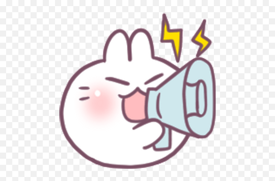 Sticker Maker - Cute Rabbit Emoji Happy Png,Kakaotalk Icon