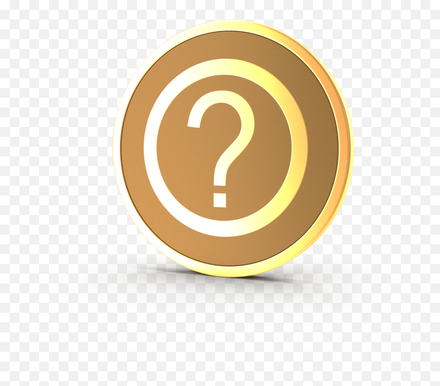 Hyper Deflationary Cryptocurrency Token - Solid Png,Gold Question Mark Icon