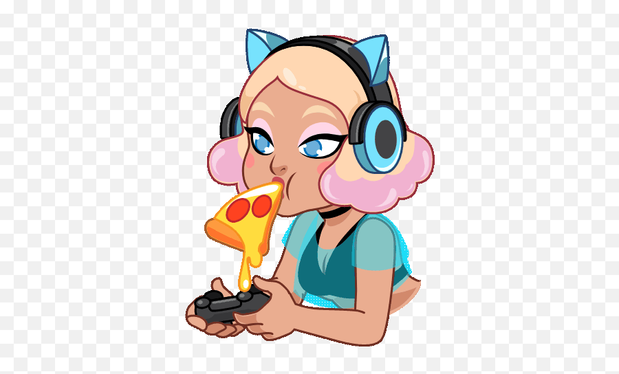 Gamer Girl Sexy Sticker - Gamer Girl Sexy Eat Discover Gif Gamer Girl Png,Gamers! Anime Icon