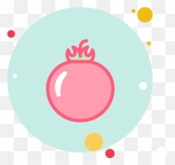 Fruit Icon Tomato Circle Blue Flat Cute - Dot Png,Tomato Icon