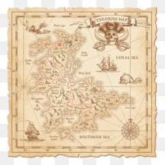 September Sampler Vocabularycom - Treasure Map png