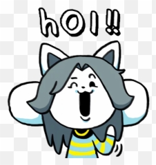 Telegram Sticker From Undertale Eng Pack - Chad Temmie png