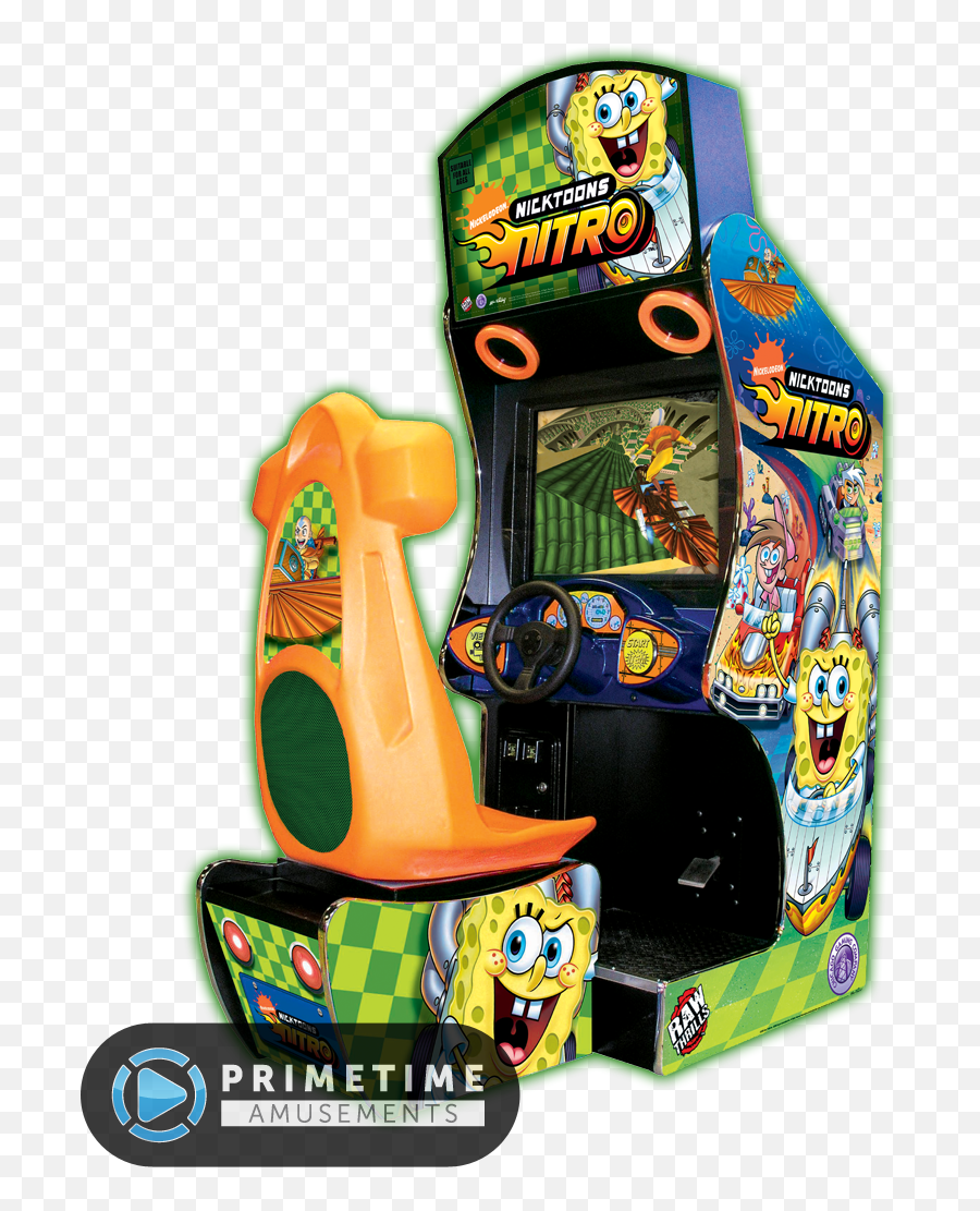 Nicktoons Nitro Racing - Primetime Amusements Nickelodeon Racing Arcade Game Png,Nicktoons Logo