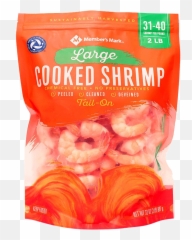 Memberu0027s Mark Cooked Large Shrimp 31 - 40 Pieces Per Pound 2 Lb Bag U2022 Thirstyrun Scampi Png,Shrimp Png