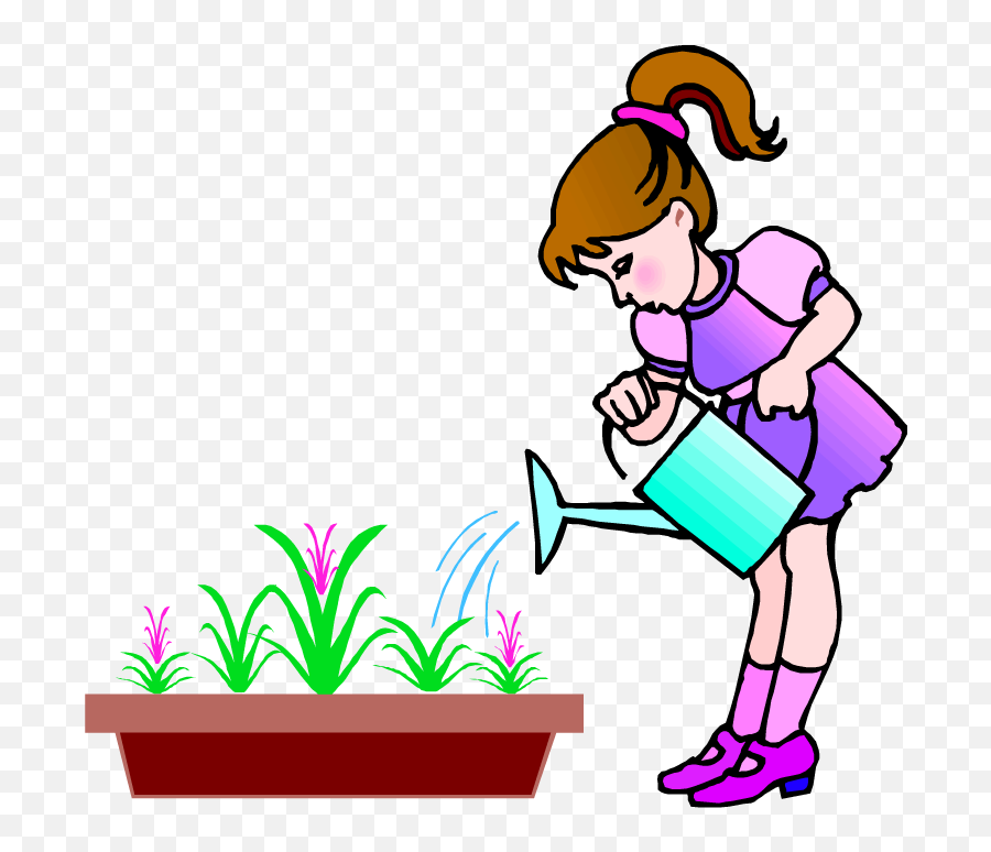 Plants Clipart Child - Girl Watering The Flower Cartoon Uses Of Water  Clipart Png,Flower Cartoon Png - free transparent png images 
