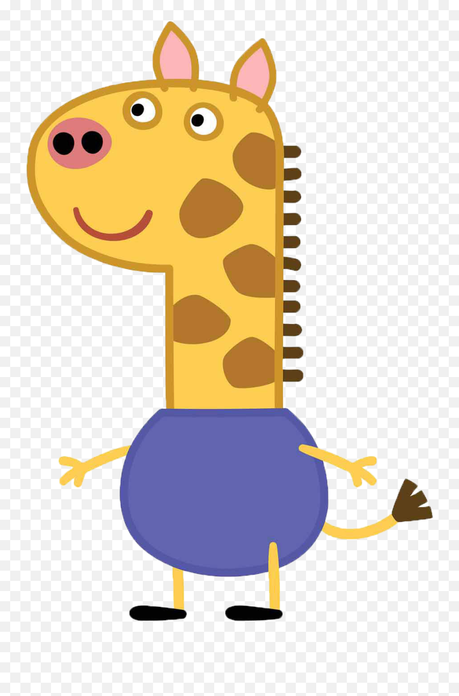 Gerald Giraffe Official Peppa Pig Wiki Fandom - Gerald Giraffe Peppa Pig Png,Giraffe Transparent Background