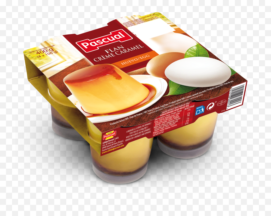 Download Hd Flan De Huevo Pascual Transparent Png Image - Flan De Huevo Pascual,Flan Png