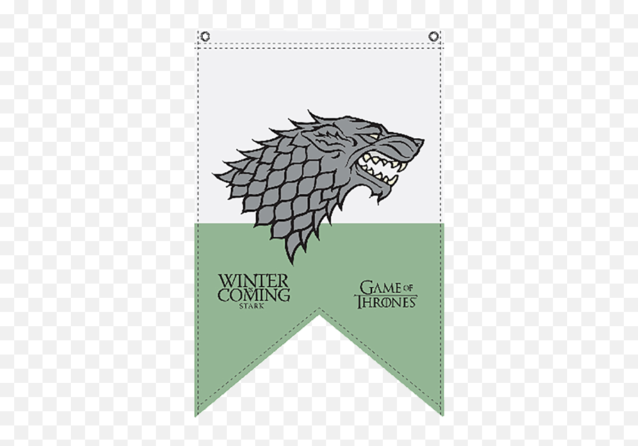 Of Thrones - Game Of Thrones House Stark Flag Png,Targaryen Sigil Png