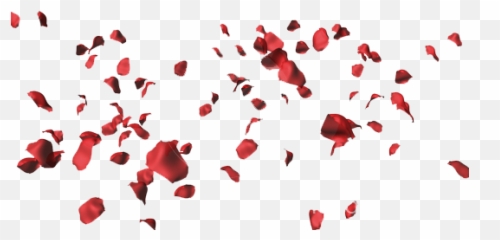 Falling Rose Petals Png Download - Loves Me Not Red
