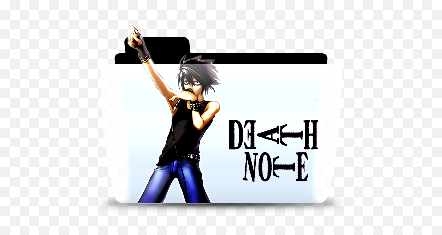 Deathnote Ryuzaki Folder File Free Icon Of Colorflow Icons - Transparent Death Note Ryuzaki Png,Death Note Png