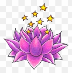 Lotus Tattoos Png Transparent Images - Kawaii Printable Sticker Sheets